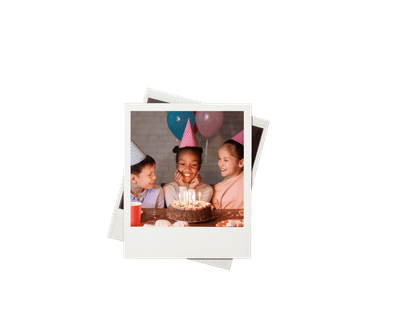 children with cake