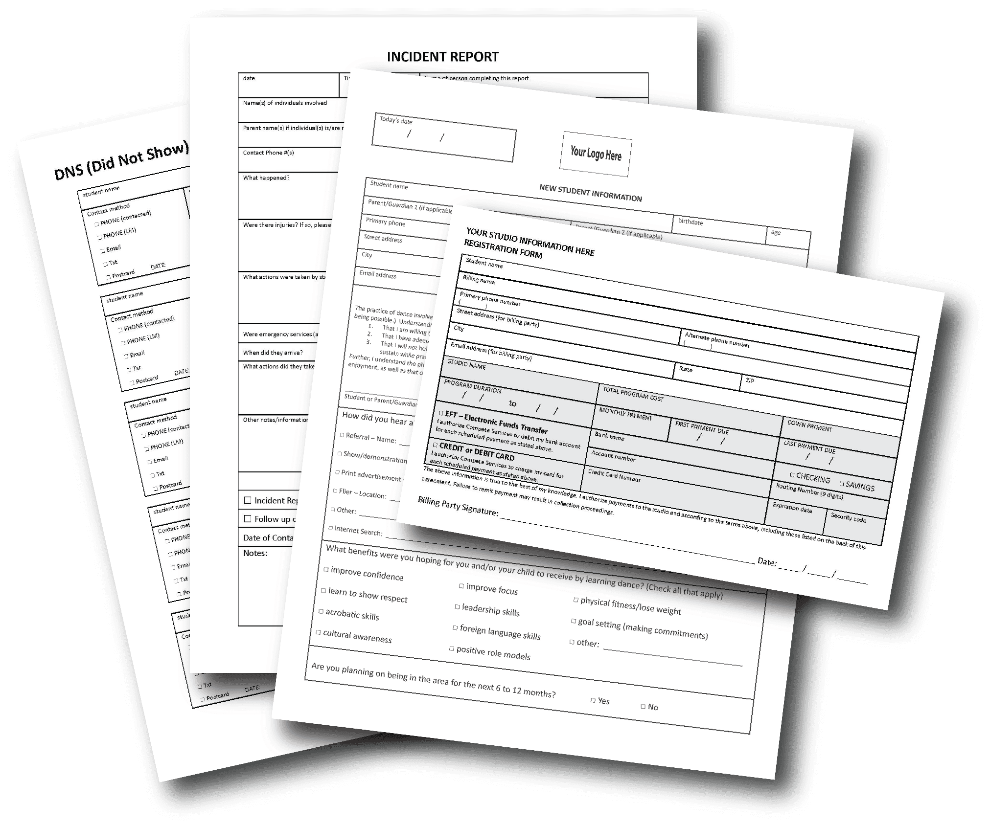 Front Desk Forms
