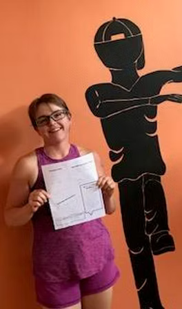 A young dancer sharing her successful health journey at Sapphire Studio