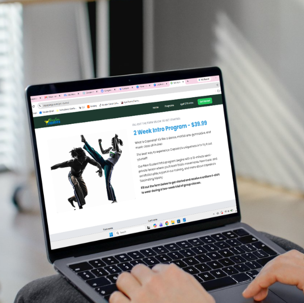 An effective website showcasing a paid intro program