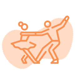 Dancing icon representing our hassle-free recital