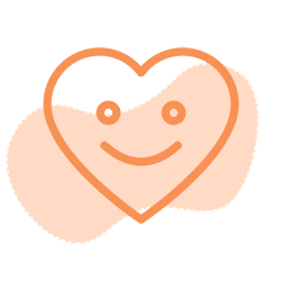 Heart icon representing the social skills students learn in class.