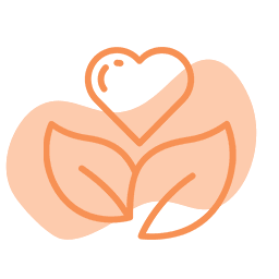 Plant icon representing the physical care and health developed in class